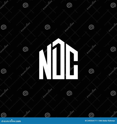 NDC Letter Logo Design on BLACK Background. NDC Creative Initials Letter Logo Concept. NDC ...