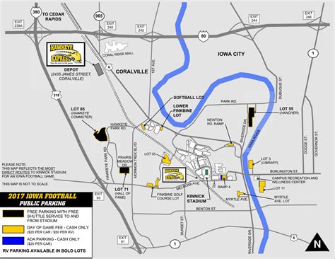 Maryland Football: University Of Maryland Football Parking Map 2017