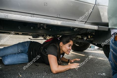 Woman Seen Hiding Under Car Avoid Editorial Stock Photo - Stock Image ...