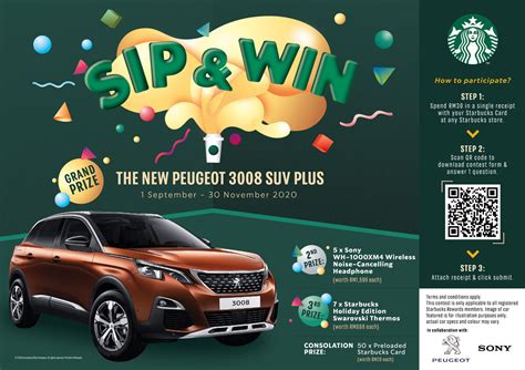 ‘Sip & Win’ with Starbucks and stand a chance to drive home the New Peugeot 3008 SUV Plus – Naza ...