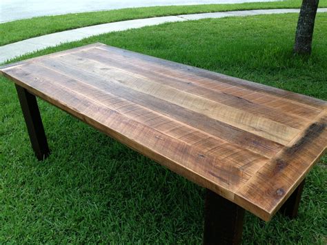 Custom Reclaimed Oak Dining Table by Fama Creations, LLC | CustomMade.com