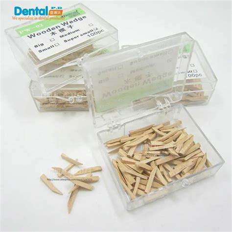 4 boxes dental wooden wedges 4 size Wooden Wedge Dental Product-in ...