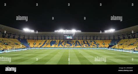 Wide-angle view of the King Saud University Stadium prior the Al-Nassr ...