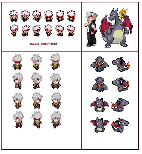 Pokemon Trainer Red Sprite Sheet