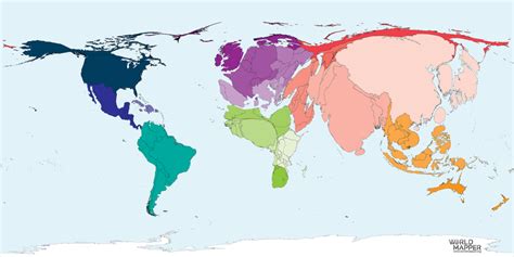 Internet Usage 2015 - Worldmapper