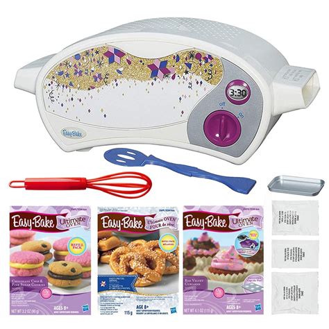 FIVE DEALS Easy Bake Oven Star Edition + Chocolate Chip and Pink Sugar Refill + Red Velvet ...