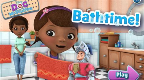 Disney Doc McStuffins Bathtime Gameplay-Doc McStuffins Games-Bathing Games Online - YouTube