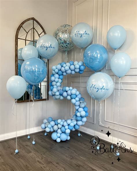 Custome Made Number Balloon With Personalised Mirror Balloons – Balloon Decorations in London