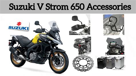 Suzuki v strom 650 Accessories - YouTube