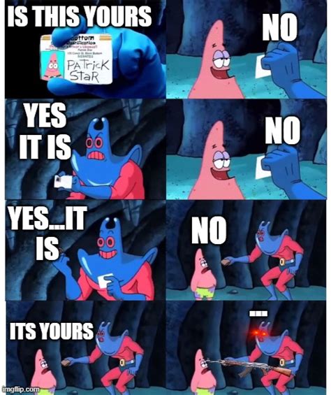 Patrick Wallet Meme Template