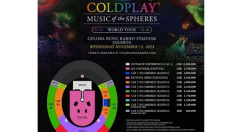 Bocoran Setlist Lengkap Coldplay Konser di Jakarta 2023, Harus Hafal!