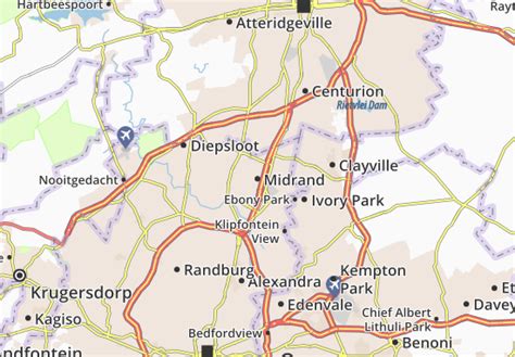 MICHELIN Midrand map - ViaMichelin