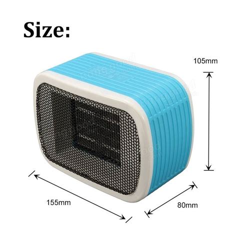 220V 500W Mini PTC Ceramic Space Electric Heaters Desktop Fan Heater ...