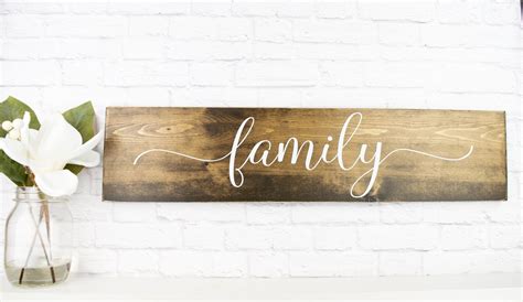 Family Large Rustic Farmhouse Wood Sign Wall Décor - Schafer Art Studio