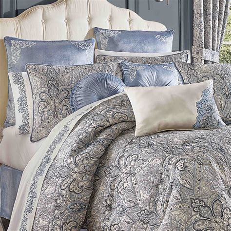 J Queen Alexis Powder Blue 4-Piece Comforter Set