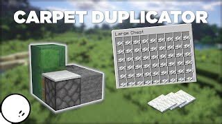 Carpet Duplicator In Minecraft - Carpet Vidalondon