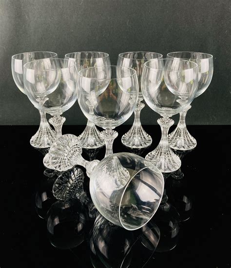 Stunning Crystal Wine Glasses, Set of 8 Water Goblets, the Ritz by Mikasa - Etsy