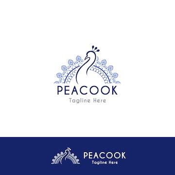 Premium Vector | Illustration peacock logo peacock vector logo design