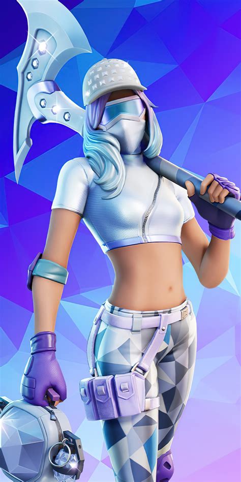 1080x2160 Diamond Diva Fortnite 4k One Plus 5T,Honor 7x,Honor view 10,Lg Q6 ,HD 4k Wallpapers ...