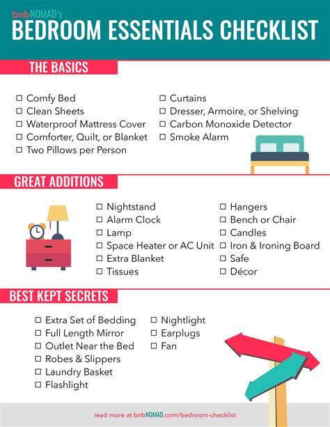 The Airbnb Host's Essential Bedroom Checklist | Bedroom checklist, Bedroom essentials, Airbnb host