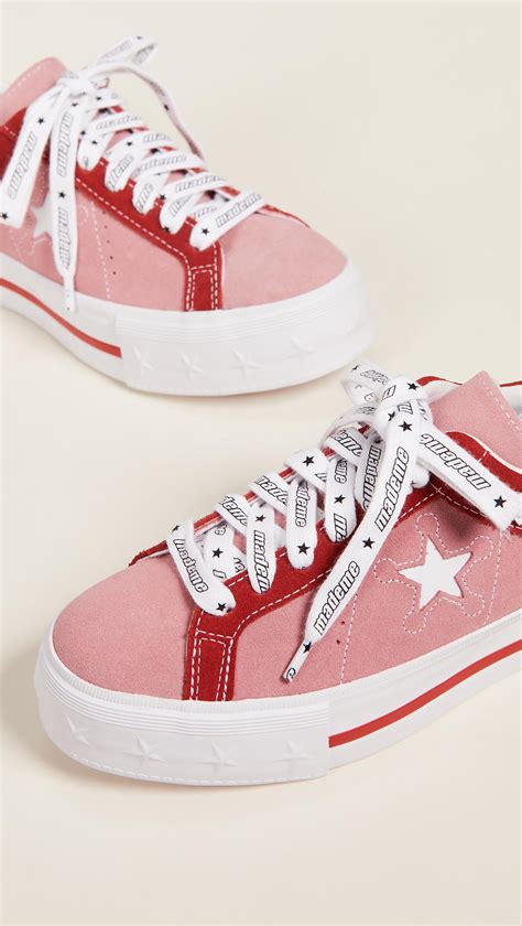 Converse Leather X Mademe One Star Lift Platform Sneakers in Pink - Lyst