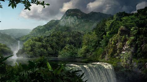 🔥 Download Waterfall In Rainforest HD Wallpaper Background Image by @paulrandall | Rain Forest ...