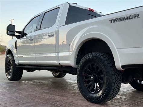 2021 Ford F-250 Super Duty with 20x9 20 Fuel Blitz and 37/12.5R20 Nitto Ridge Grappler and Stock ...