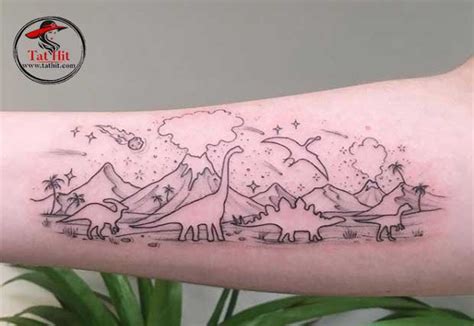 Dinosaur Line Art Tattoo Did you scroll all this way to get facts about ...