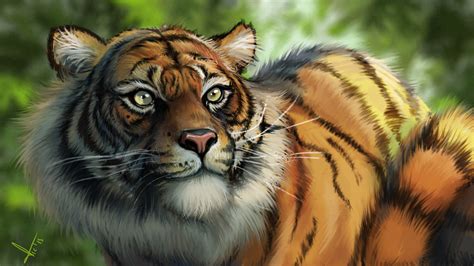 Tiger Digital Artwork Wallpaper,HD Artist Wallpapers,4k Wallpapers,Images,Backgrounds,Photos and ...