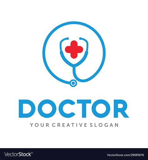 Healthcare hospital logo clinic logo doctor logo Vector Image