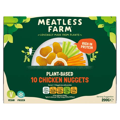 Meatless Farm Plant-Based Chicken Nuggets 200g – Mighty Foods