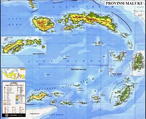 Peta Provinsi Maluku Terbaru Lengkap dan Keterangannya