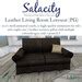 Second Life Marketplace - Salacity - Leather Living Room Loveseat (PG)