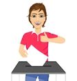 Young man ironing his clothes on ironing board Vector Image