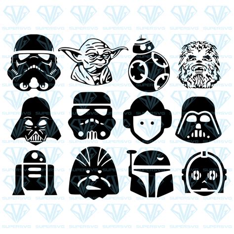 Star Wars Silhouette, Silhouette Files, Star Wars Birthday, Star Wars ...