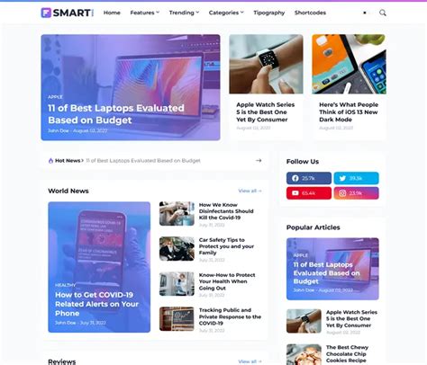 SmartMag - Responsive News & Magazine Blogger Template