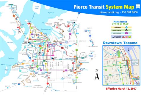 Tacoma transport map