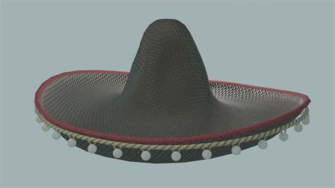 Charro Style Sombrero 3D model | CGTrader