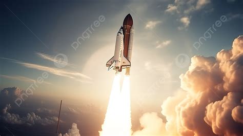 Space Shuttle Launch Clipart Flowers