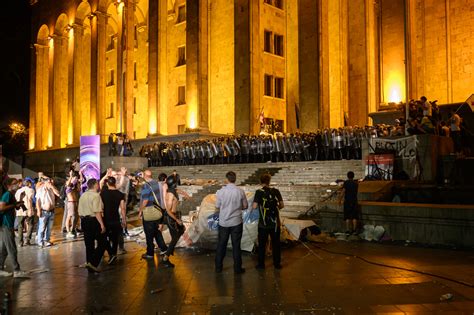 Photo Essay: Anti-Government, Anti-Russia Protests Rage On in Georgia