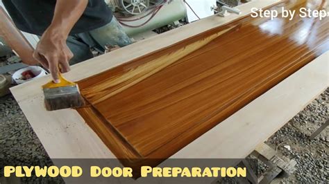 How to Get a Really Good Varnish Finish on Plywood Door - YouTube