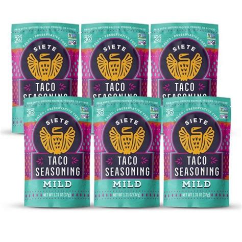 Siete Mild Taco Seasoning - 12ct / 1.5lb : Target