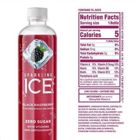 Sparkling ICE Black Raspberry Zero Sugar Sparkling Water - 12 Pack, 17 fl oz Bottles