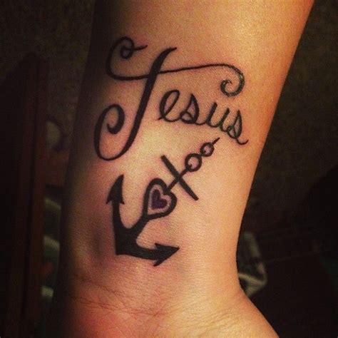 Jesus - Stands for my Savior Anchor w/ Heart - means to keep my heart ...