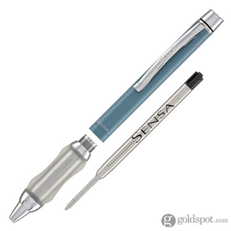 Sensa Metro Ballpoint Pen in Steel Blue Ice - Goldspot Pens