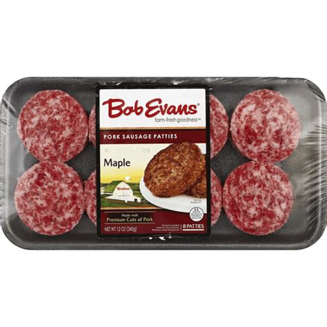 Bob Evans Pork Sausage Patties, Maple | Pork | Martin's Super Markets