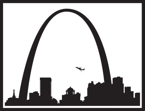 st-louis-skyline-silhouette-vector-id160775531 (473×363) | St louis ...