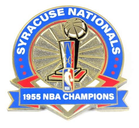 Syracuse Nationals 1955 NBA Champions Pin - Limited 1,000