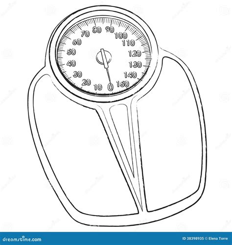 Weight scale stock illustration. Image of background - 38398935