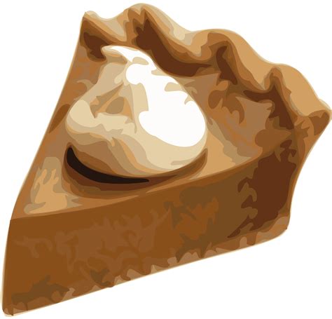 Clipart - Pumpkin Pie Slice